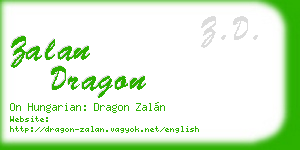zalan dragon business card